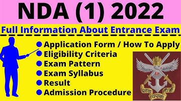 All About NDA (1) 2022: Notification, Dates, Application, Eligibility, Pattern, Syllabus, Admit Card