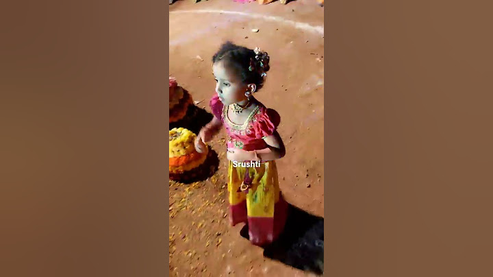 Small Kid Playing Bathukamma /Shorts / YTShorts/ @Srushti