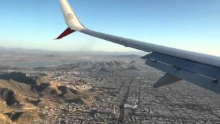 Aterrizaje en Hermosillo - Landing at Hermosillo - Aeromexico Boeing 737-800 scimitar winglets