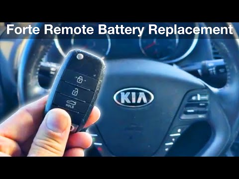 2014 – 2018 Kia Forte How to change key fob battery / remote battery replacement 2016