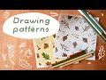How to make hand drawn repeatable patterns.