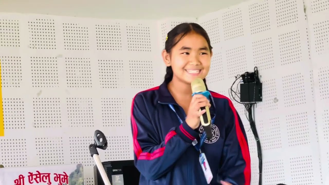 Giving Speech by Shilu Tamang about Human Trafficking.मानव बेचबिखन विरुद्ध शिलु तामाङको प्रस्तुति ।