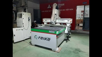 Máy CNC 1 Đầu Bàn Hút Chân Không FEIKE Kết Hợp Tỳ Phôi