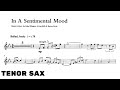 In A Sentimental Mood [TENOR SAX] [Duke Ellington]