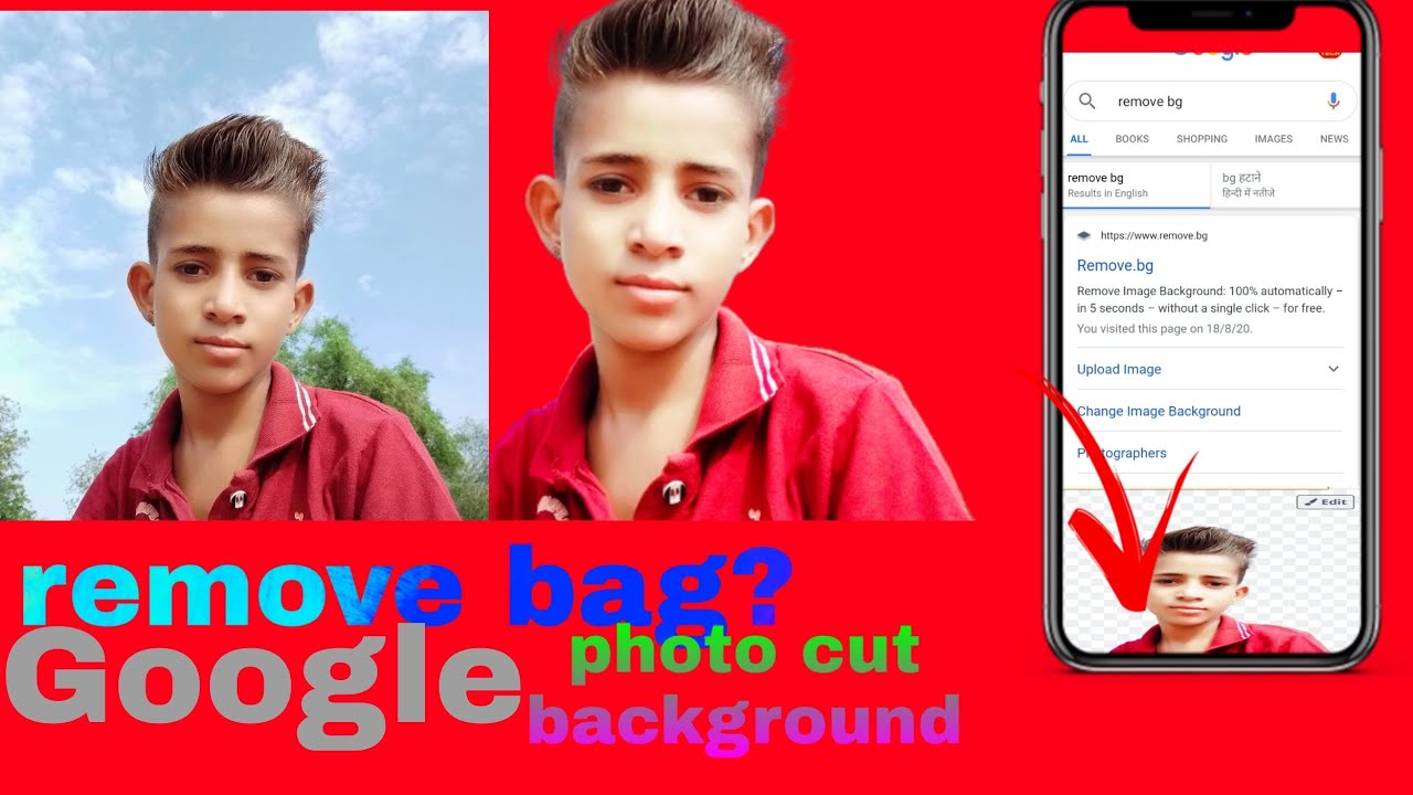 Remove photo background cut Google se photo background cut Hindi YouTube channel Jay Hind Vande Mata