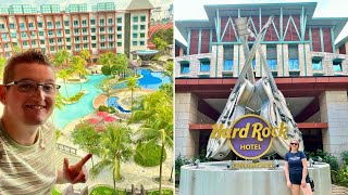 We Stayed At Hard Rock Hotel Next To Universal Studios Singapore! Hotel & Room Tour