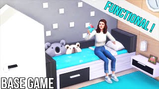 IKEA Style | FUNCTIONAL 🐣 Children's Furniture | Base Game Tutorial | No CC or Mods | The Sims 4