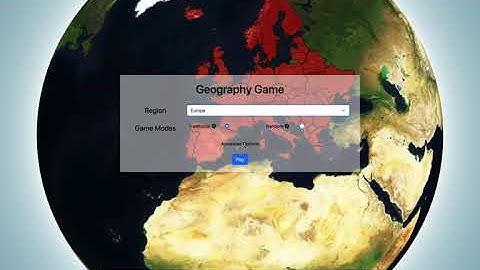 Mapbox GL JS Geography Quiz Website Demo