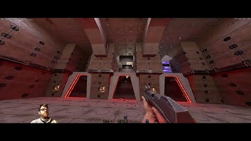 Quake II RTX - Detention Center Pt. 1 - jail2 @ 4K with scaling Ray Tracing