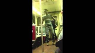 Man Dancing on LA Subway - The Red Line