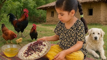 🇮🇷 Iran Village Life 🌿 | Traditional Persian Meat Tahchin Recipe 🍖🔥