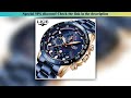 Discount 2025 New LIGE Fashion Mens Watches Stainless Steel Top Brand Luxury Sport Chronograph Quart