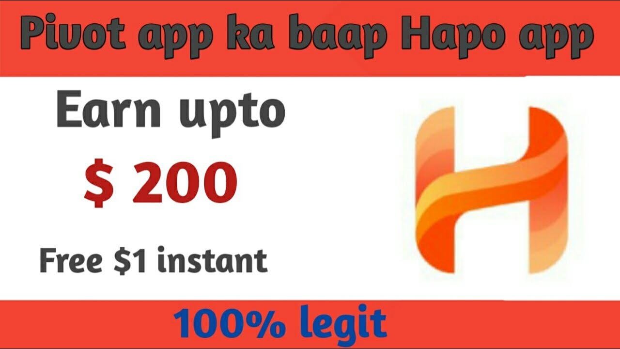Hapo app || New App || 100% legit and real || unlimited earning