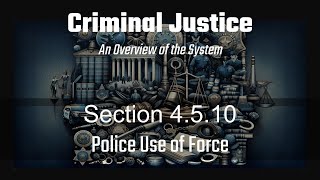 Section 4.5.10: Police Use of Force