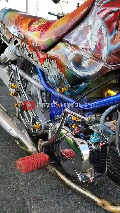 Modifikasi Motor Ceper Honda Win Airbrush Contest Di Kiara Artha Park Bandung || Samurai kurobushi
