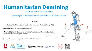Mine Action: Innovation, Sustainability, and Global Partnerships Speaker Series