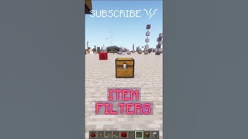 How to make an ITEM FILTER! Simple ITEM SORTING SYSTEM! | Redstone with PsiVolt #minecraft #redstone
