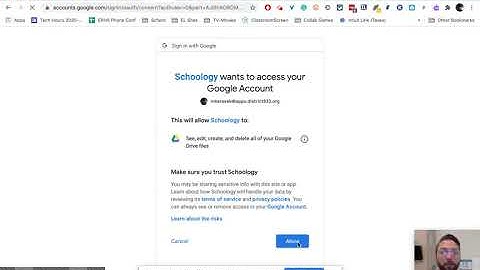 Potential Schoology Google Drive Assignment Fix (whoops error message)