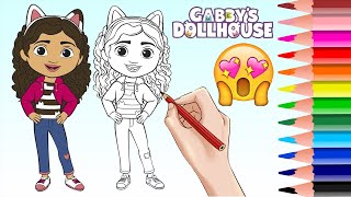 gabby dollhouse coloring pages
