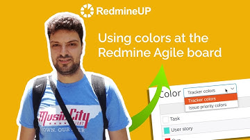 Using colors at the Redmine Agile board