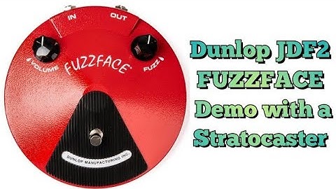 Jim Dunlop JDF2 Germanium Fuzz Face Distortion demo with a Stratocaster