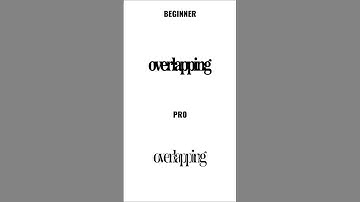 Beginner vs Pro - Overlapping Text Effect Illustrator
