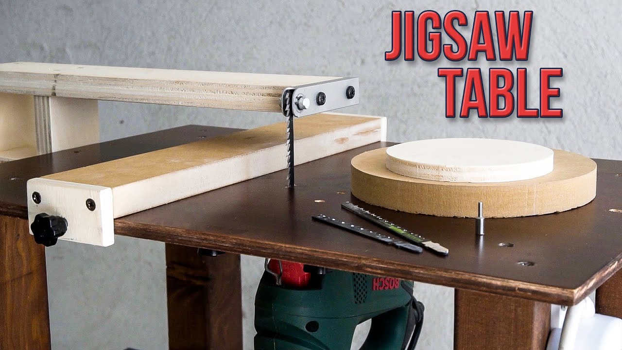 Jigsaw Table DIY that's perfect for cutting circles YouTube