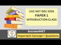 UGC NET DEC 2026 | PAPER 1 | Introduction Class