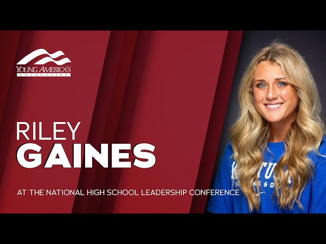 Riley Gaines speaks at the 107th Annual Lincoln Day Dinner in Louisville.