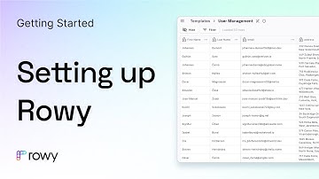 Setting up Rowy - Workspace and Projects