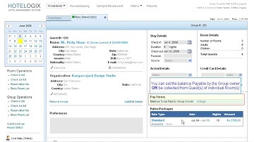 How to Set Pay Terms for a Group Reservation | Hotelogix