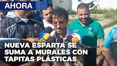 Margarita se suma a murales con tapitas plsticas -...