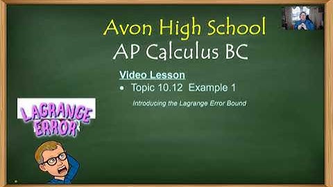 Avon High School - AP Calculus BC - Topic 10.12 - Example 1