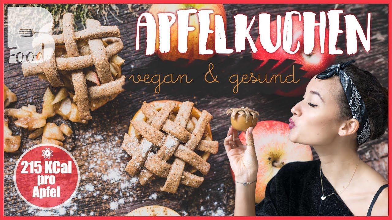 Apfelkuchen Rezept - ohne Zucker - ohne Butter - TOP Geschmack - veganer Nachtisch