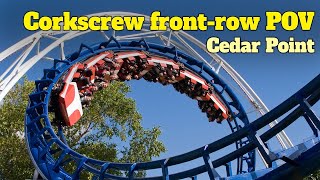 Corkscrew Front-Row POV at Cedar Point