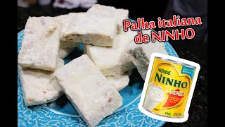 DELICIOSA PALHA ITALIANA DE LEITE NINHO  - RECEITAS DO NANDO