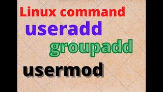 useradd /groupadd /usermod in Linux command |user management| linux  tutorial for beginner |