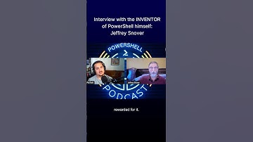 The Inventor of PowerShell Chats with Andrew! #shorts #powershell #podcast #sysadmin #microsoft