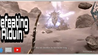 Using Dragon Rend to defeat Alduin | Alduins Bane quest walk-through (Skyrim Legendary Edition)