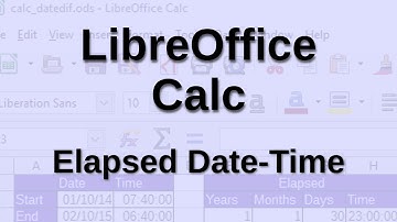 LibreOffice Calc - Elapsed DateTime
