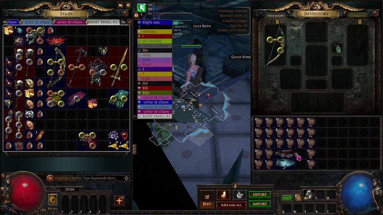 Poe 3.21 Rolling belt for Mageblood. Ancient orb 72 click! YouTube