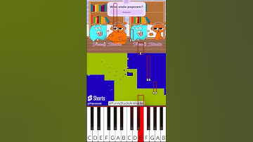 Sprunki Popcorn Trick with fat Oren #sprunki (@FunnyStudioAnimation) - Octave Piano Tutorial