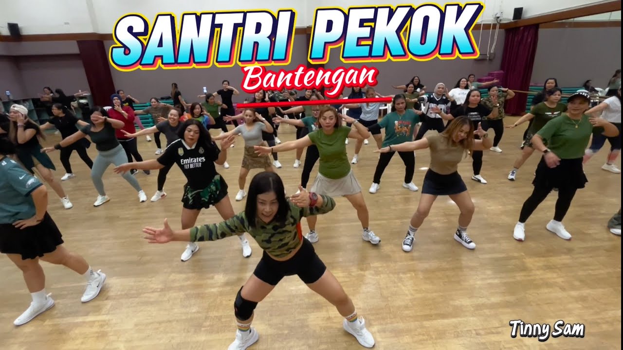 SANTRI PEKOK // BANTENGAN // SENAM ASYIK SIMPLE DAN MUDAH DI IKUTI // TINNY SAM
