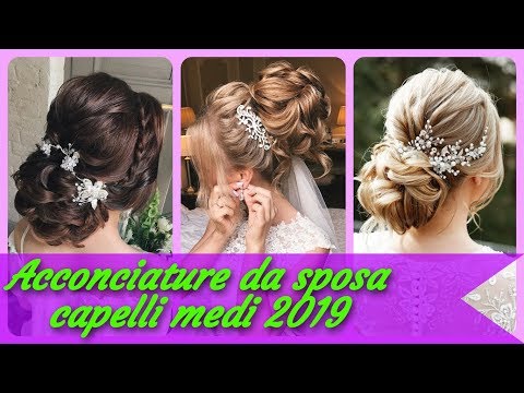 Video: Acconciature da sposa per capelli medi