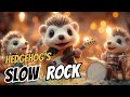 Adorable Hedgehog Harmony Band Plays Relaxing Slow Rock Music Jam Session Outdoors