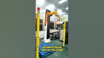 Automatic Sugar Sack De-palletizer😎 #depalletizing #automation #palletizer #robotics #palletizing