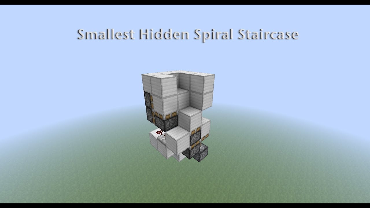 How to make a cool spiral staircase in minecraft