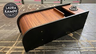 Building a Center Console - The Tambour Box with Compass