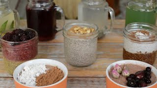 وصفات بذور الشيا للبودنج و للعصير  Chia seeds recipe for juice and pudding