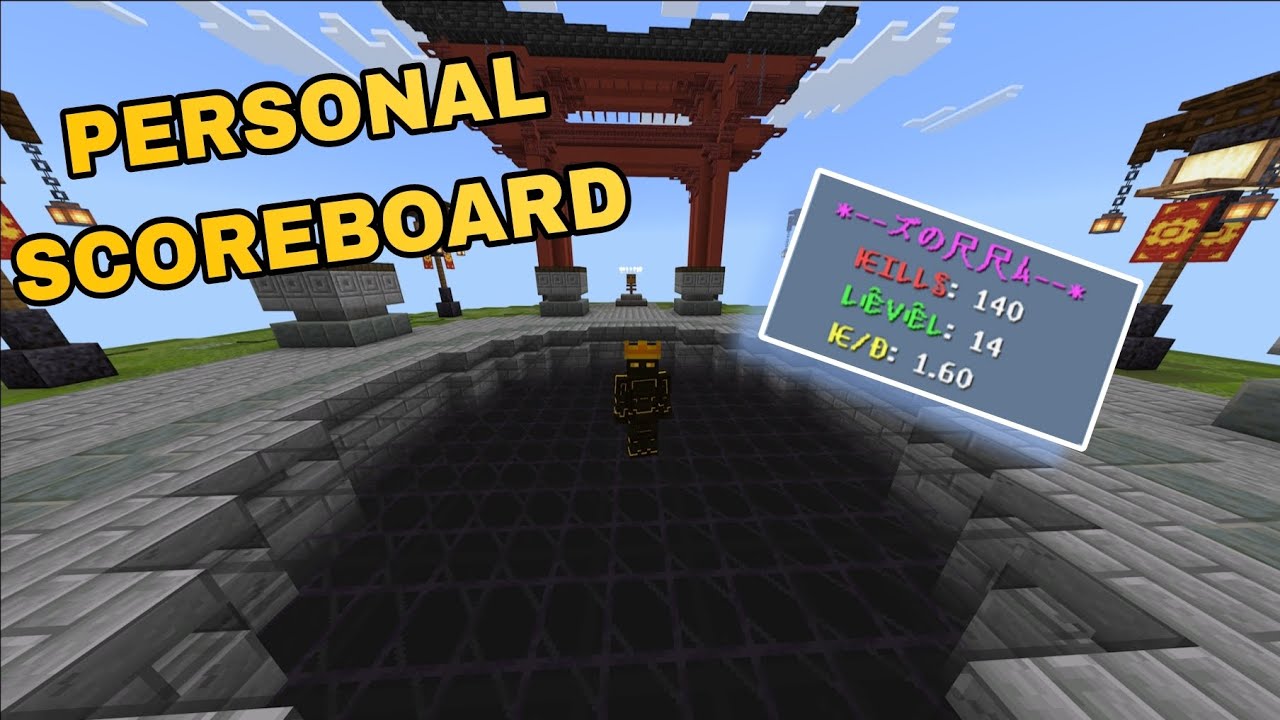 How to make a personal scoreboard | Minecraft Bedrock Edition - YouTube